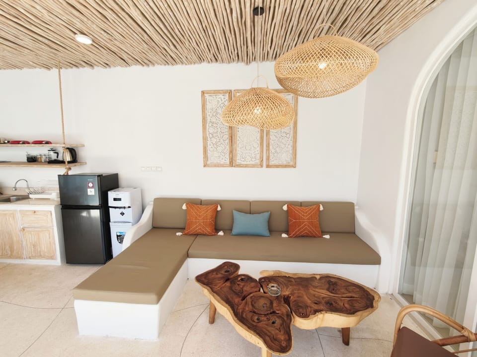 Villa, 2 Bedrooms, Patio, Pool View | Living area | Flat-screen TV