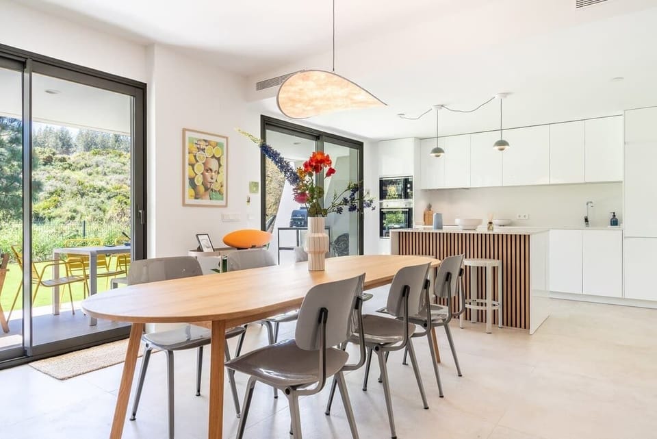 Spacious dining area