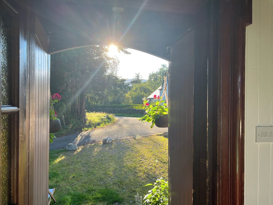 doors flung open in the summer 