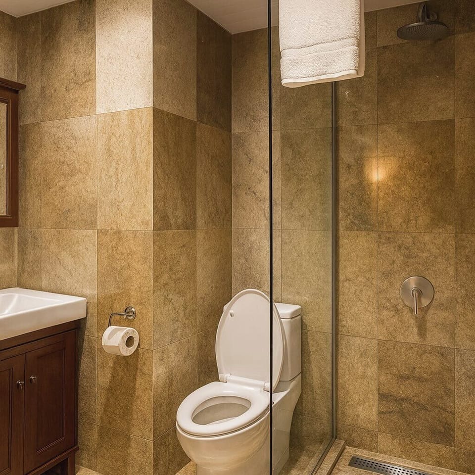 Deluxe Room, Balcony, City View | Bathroom | Free toiletries, hair dryer, towels, soap