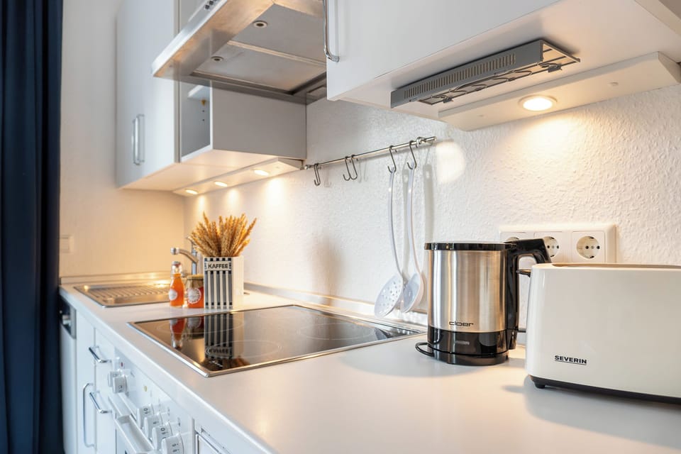 Classic Studio, Garden View | Private kitchen | Fridge, oven, stovetop, dishwasher