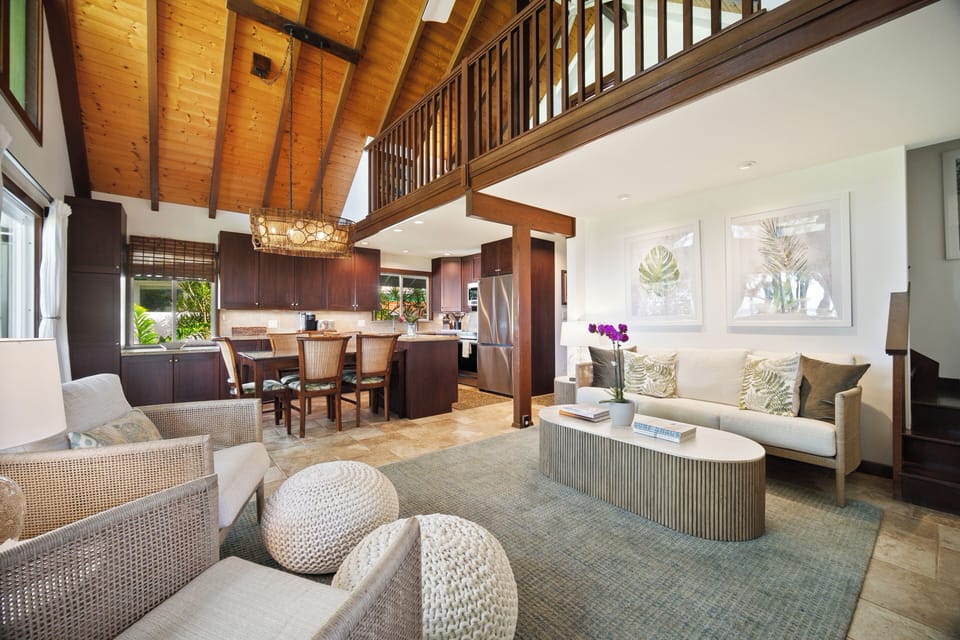 Gorgeous living room with elegant furnishings