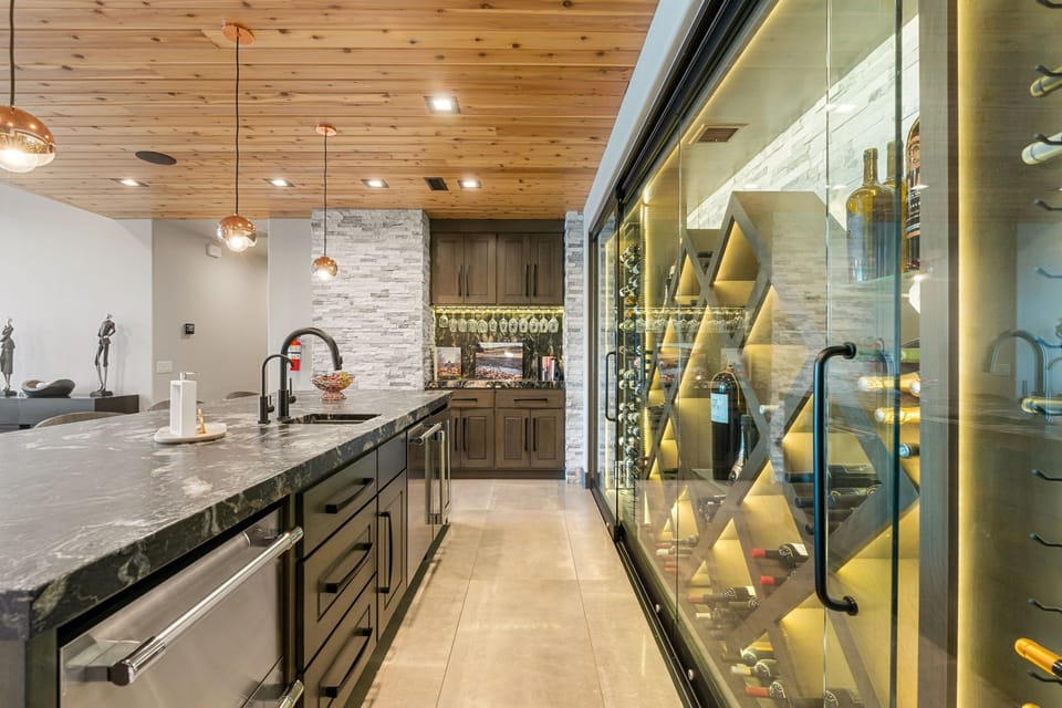 Decorative wine cellar. guest access not permitted