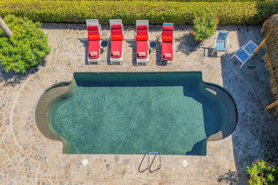 Aerial view of pool