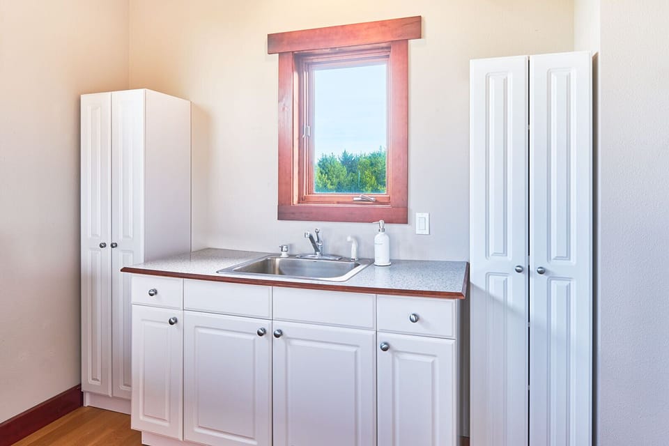 An in-room space for your nighttime routine - perfect for winding down, refreshing, and getting comfy for the evening