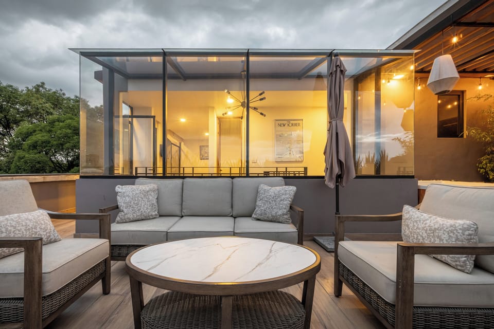 Private terrace, dawn