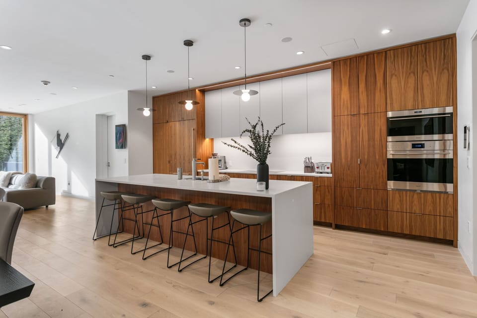 Indoors, Kitchen, Floor, Hardwood, Microwave