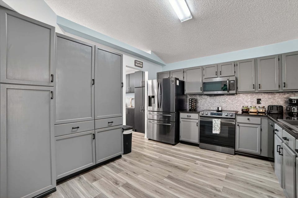 Indoors, Kitchen, Floor, Appliance, Refrigerator