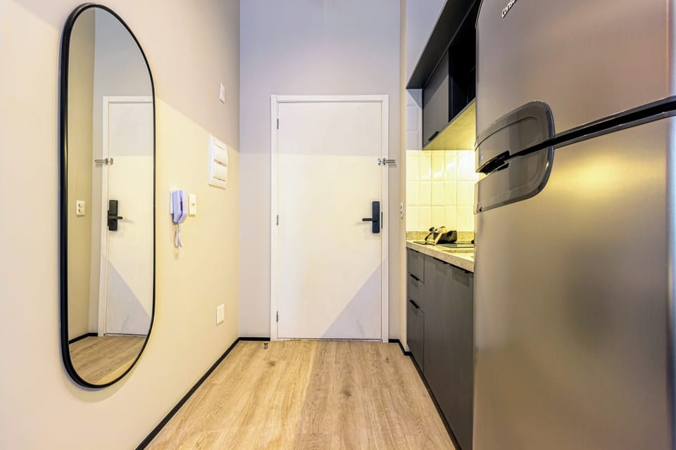 Studio Casal | Private kitchen | Fridge, microwave, stovetop, cookware/dishes/utensils