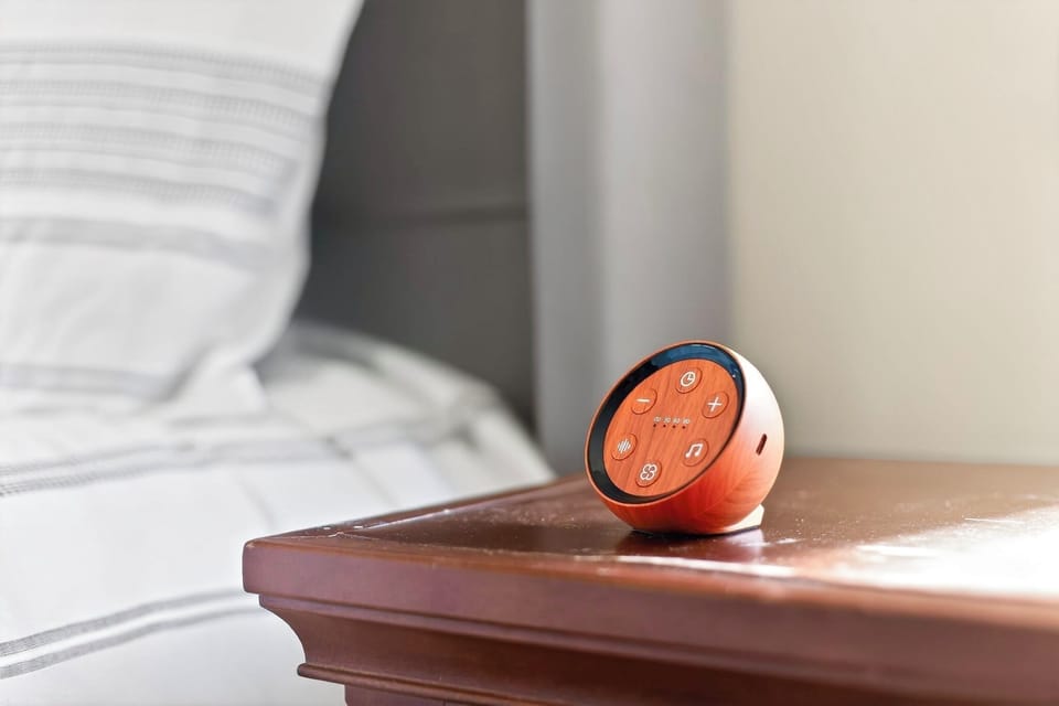 Cozy bedside setup with crisp linens and modern in-room controls