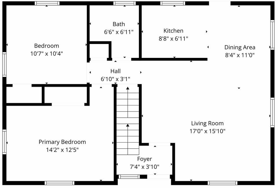 Floorplan for Lower Level Unit 2