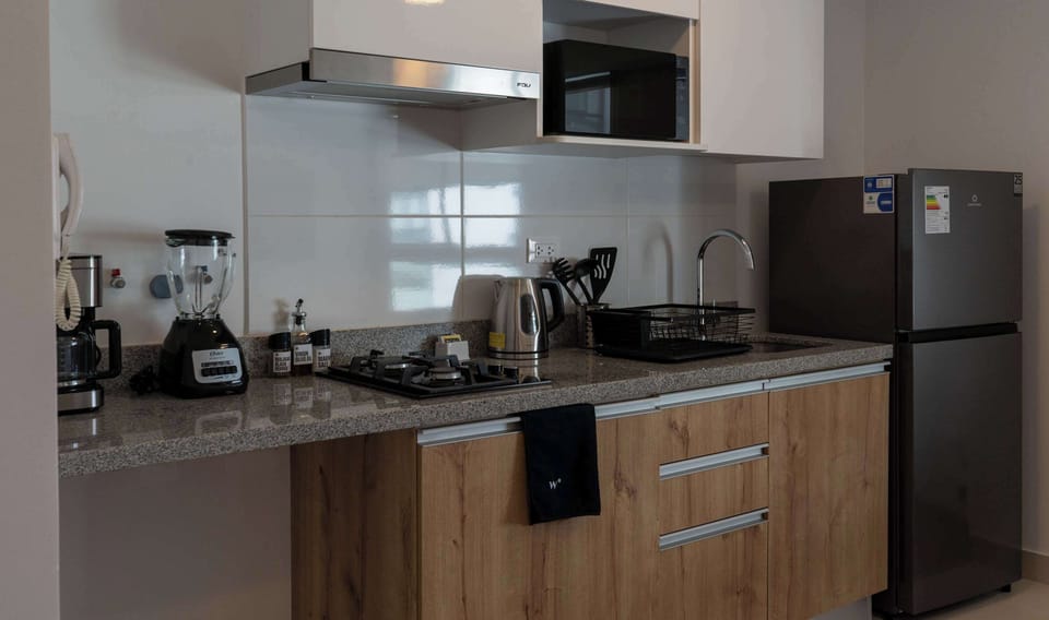 Modern and well-equipped kitchen
