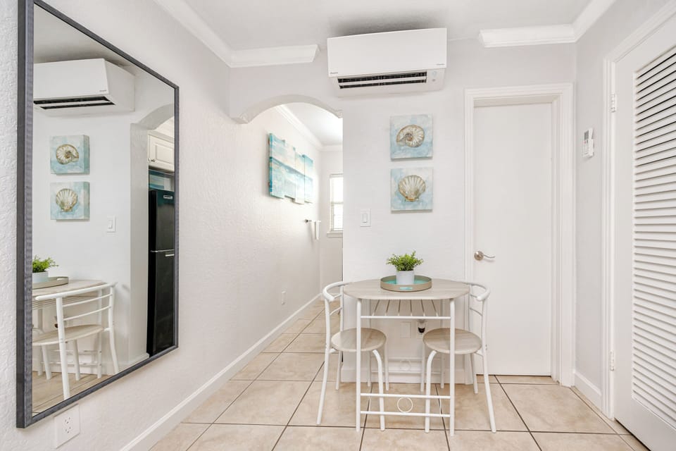 dining table for TWO and mirror