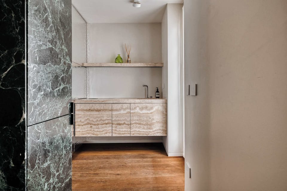 Thoughtfully designed storage space combining functionality and minimalist aesthetics.