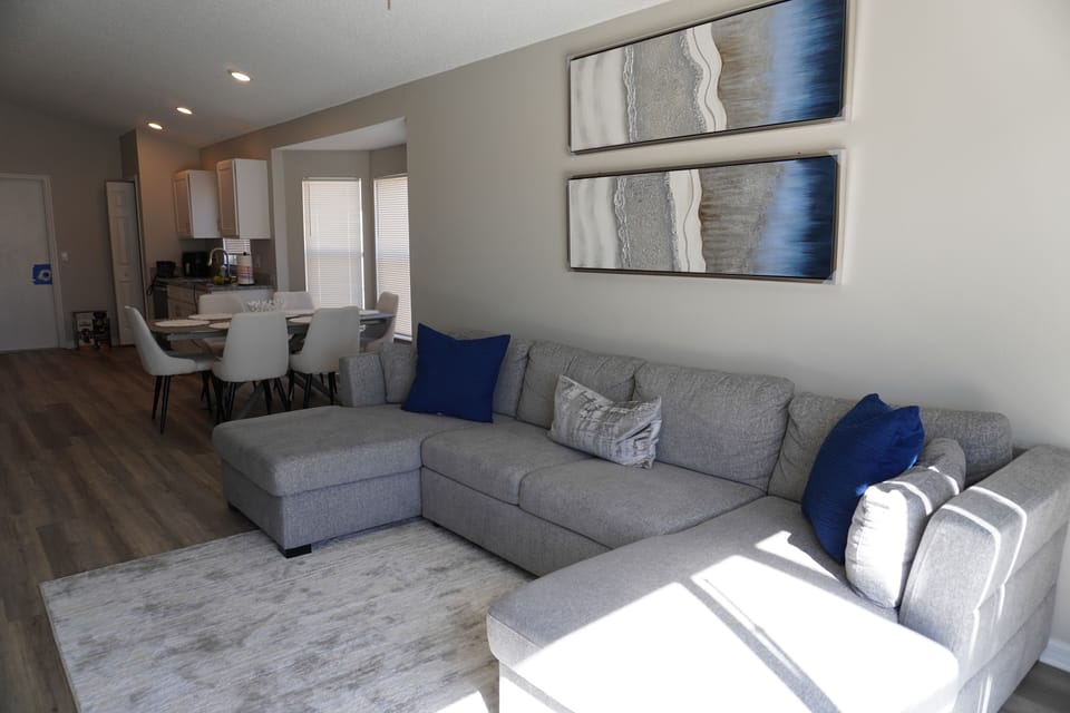 Living room with flat screen TV