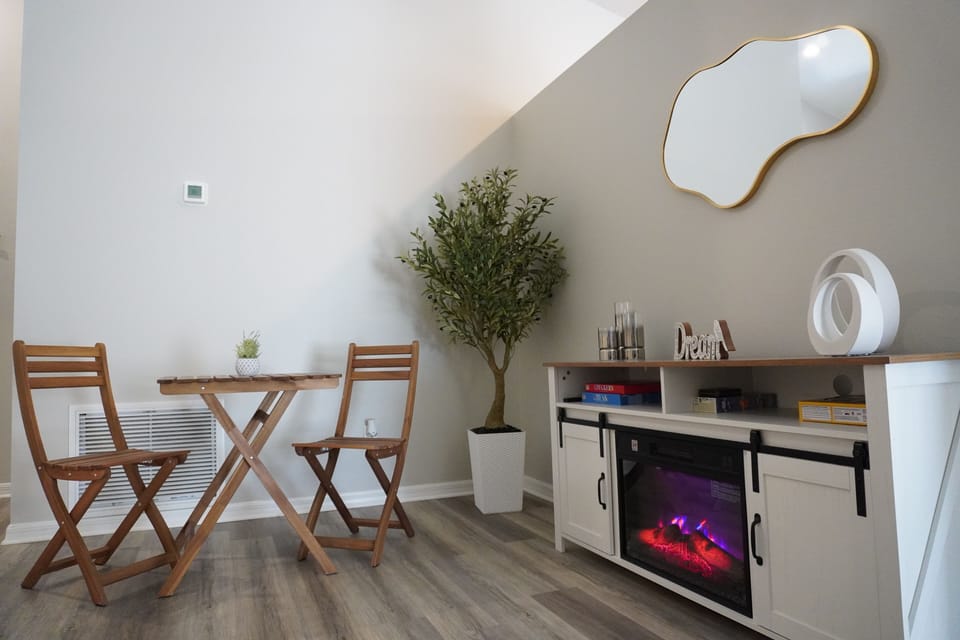 Seating area for games and making memories 