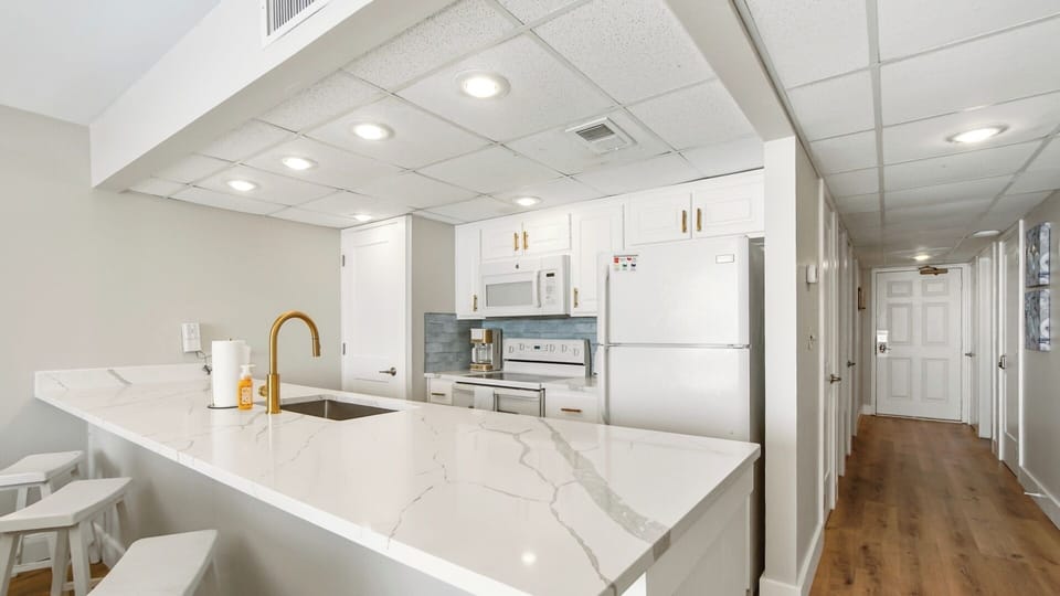 Large kitchen island with seating