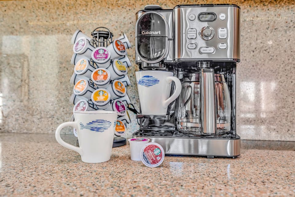 The only thing that will make that open ocean water view better, is a great cup of coffee to go with it.