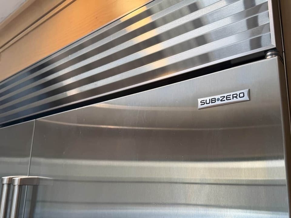 With a water and ice dispenser