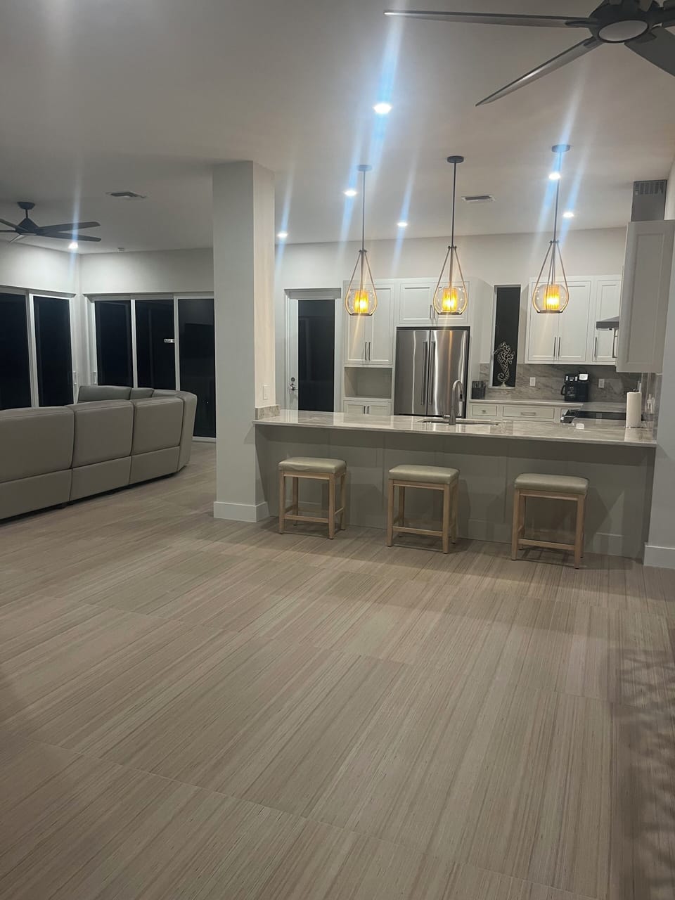 Entrance to Kitchen and Living Room