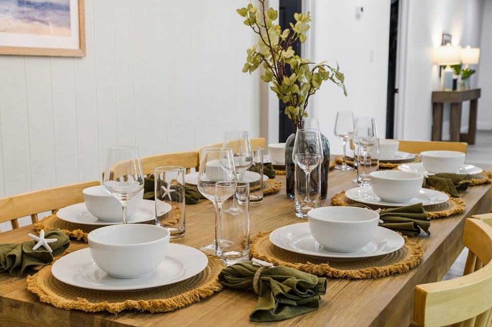 Where every meal feels like a celebration! Cozy, stylish, and ready for everything from morning coffee to candlelit dinners with friends or family.