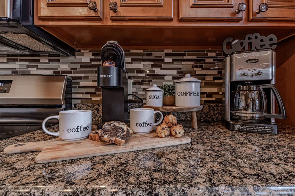 Regular Drip-style coffee and Keurig coffee maker