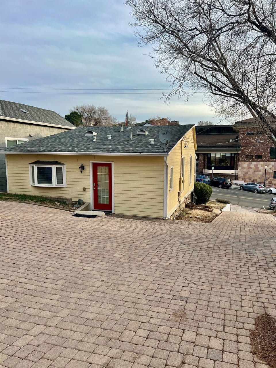 Your private driveway and parking with easy access into your home.