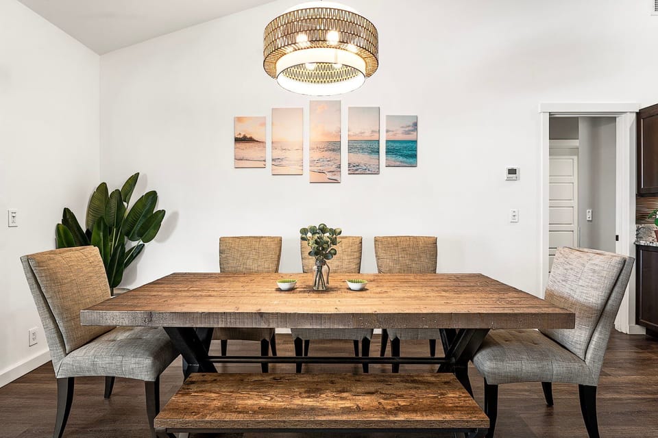 Indoor Dining Room Perfect for Cooling off after a Long Day