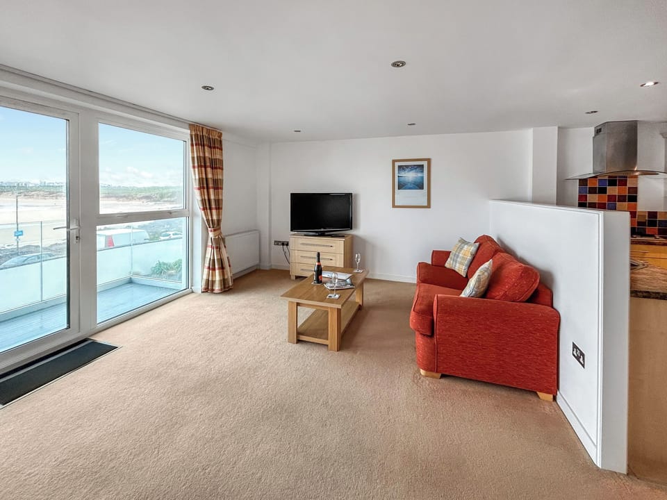 Open plan living space | Flat 2, Newquay