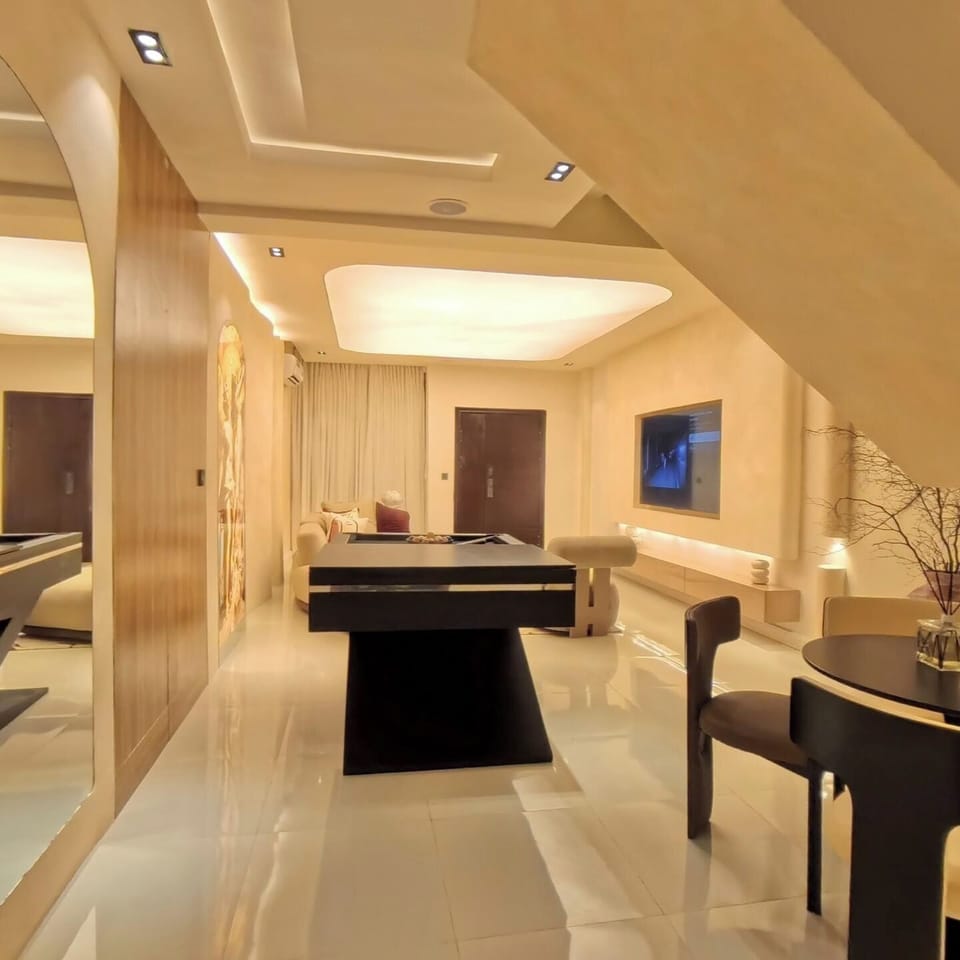 Family Apartment, Balcony, City View | Game room