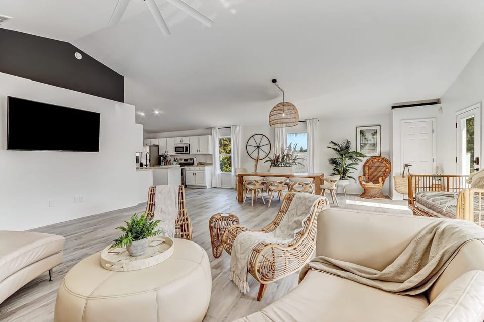 Bright, comfy living room to unwind in style