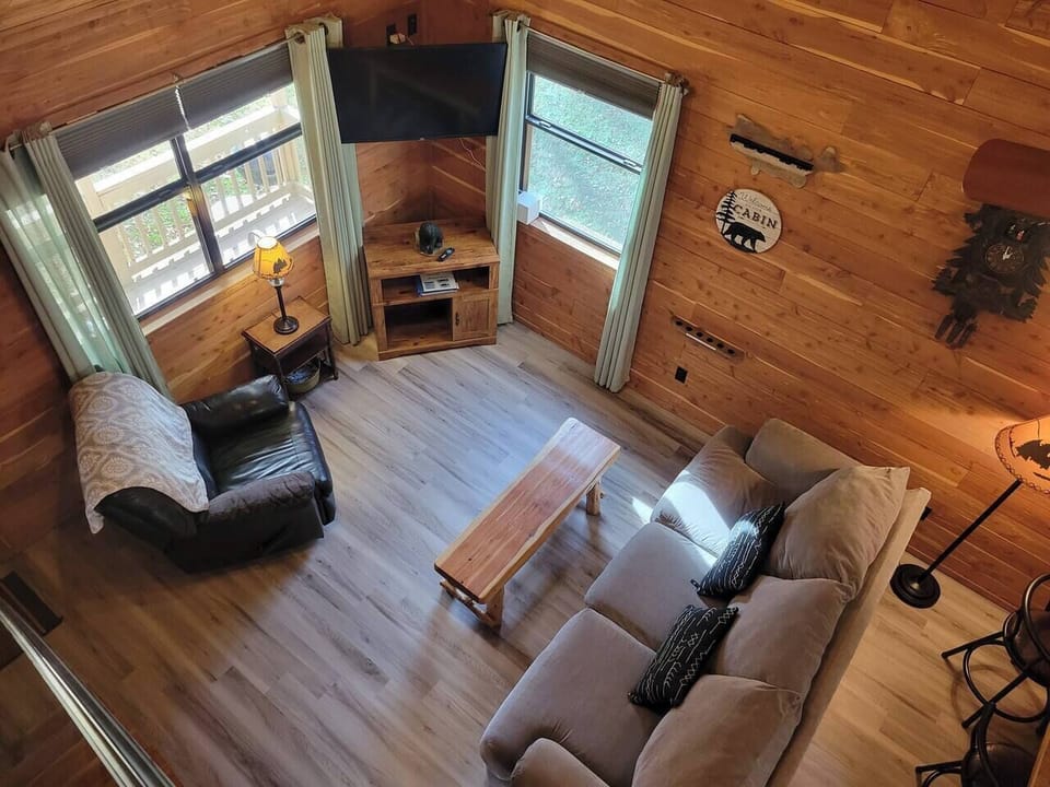 Living room view from upstairs