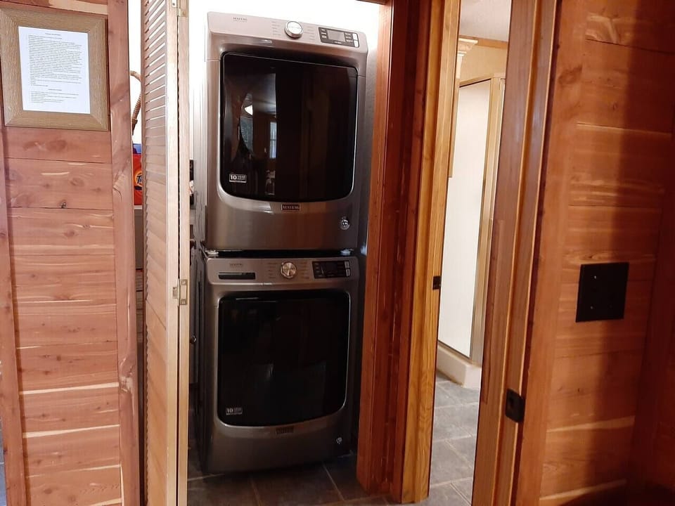 Full size stack-able washer and dryer