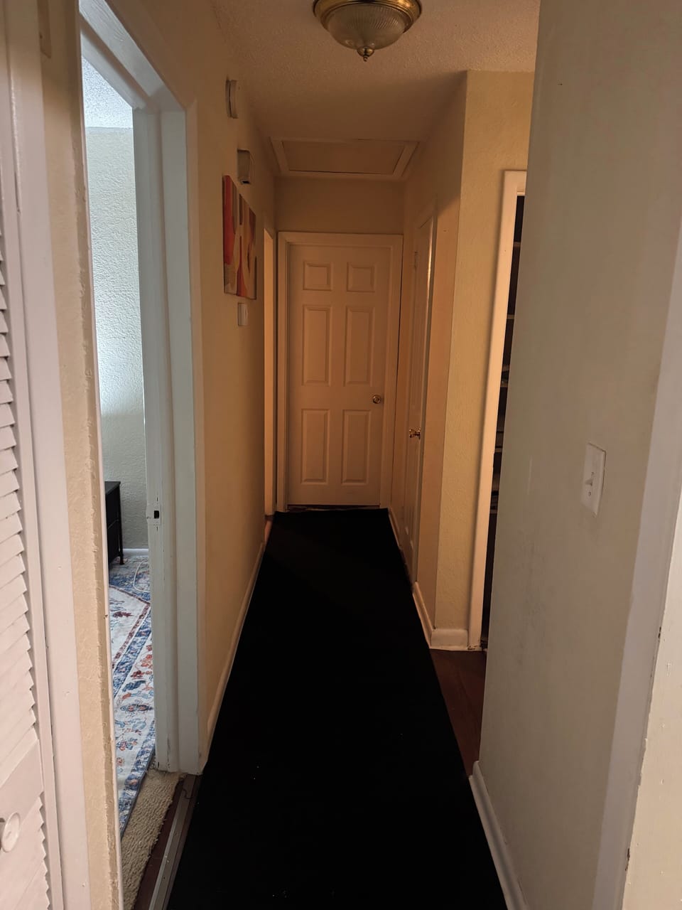 Hallway to Bedroom and Bathroom