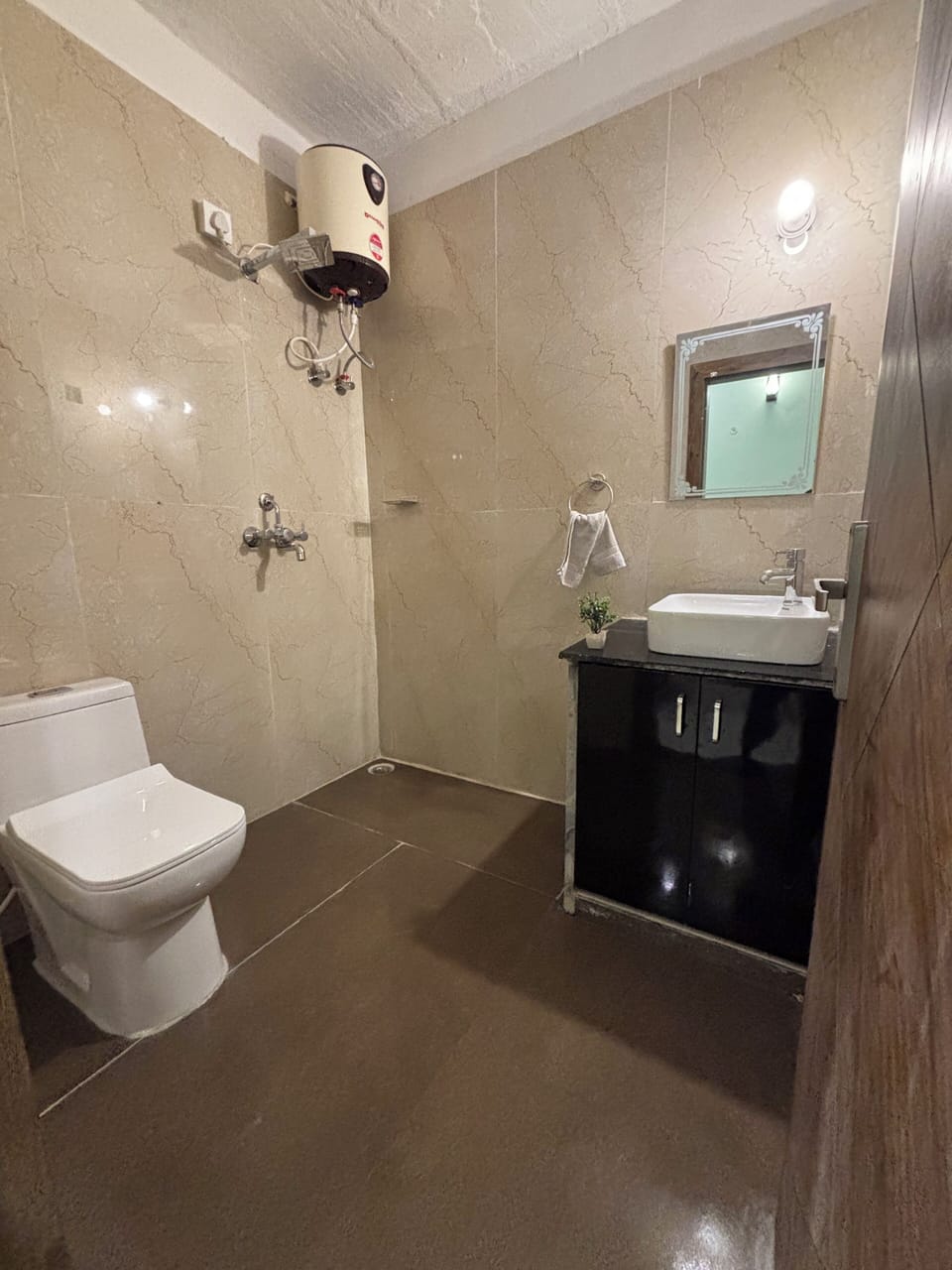 Shower, towels, soap