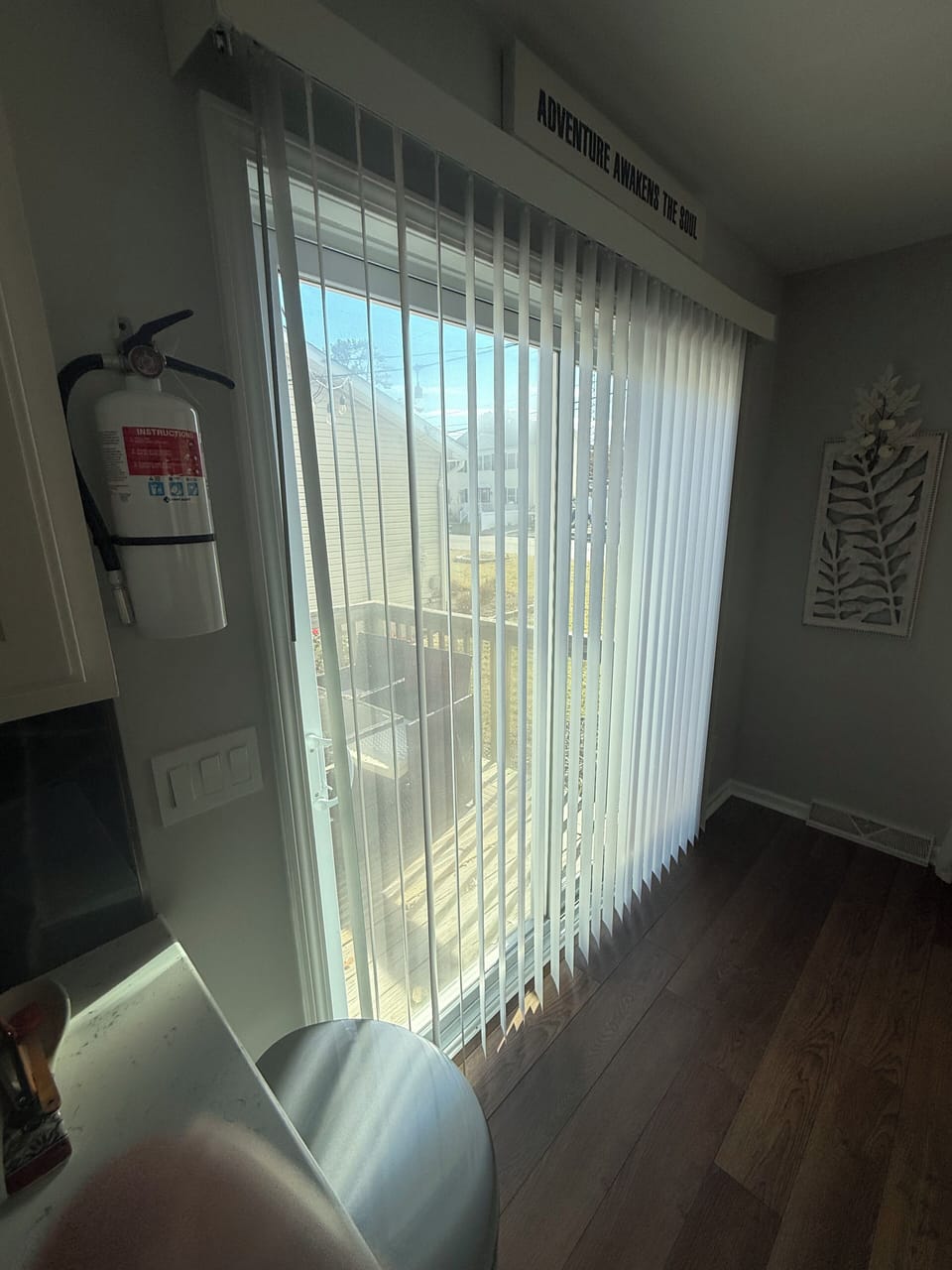 Sliding Door to side deck