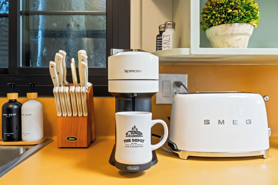 Kitchen + coffee station — mornings made easy