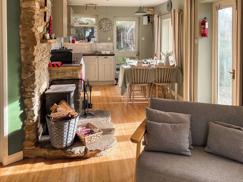 Living area | Fossil And The Cross - Wayside Cottages, Bridport