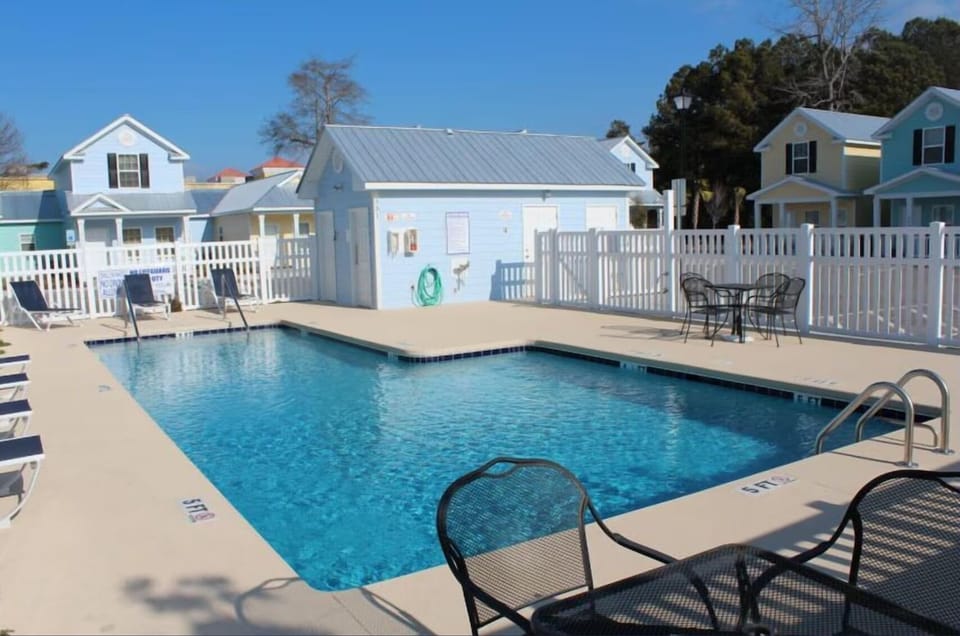 Sparkling community pool perfect for cooling off on warm days
