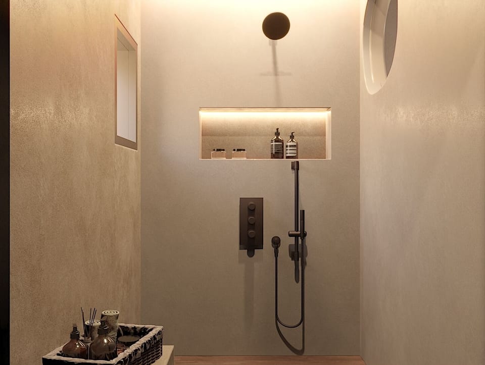 Deluxe Suite, Partial Sea View | Bathroom | Shower, hair dryer, slippers, towels