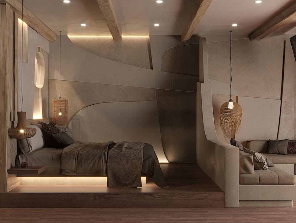 Deluxe Suite, Partial Sea View | Interior