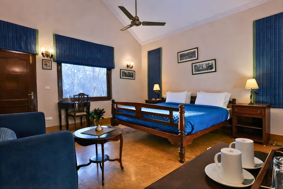 Junior Suite, Forest View | Desk, bed sheets
