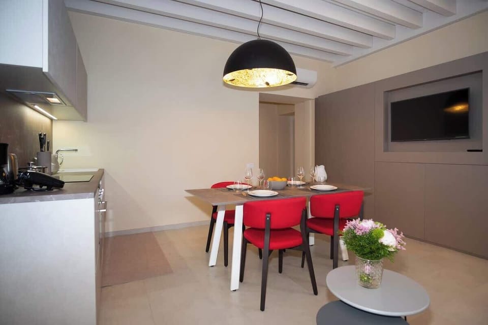Kitchen and living