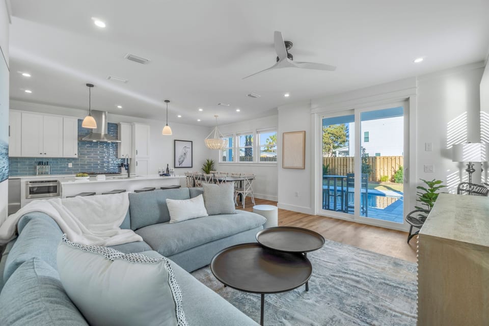 1st Floor - King suite with private ensuite bathroom featuring a spacious walk-in shower