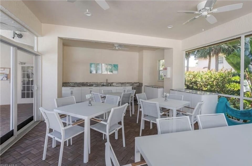Indoor Seating at Private Neighborhood Pool