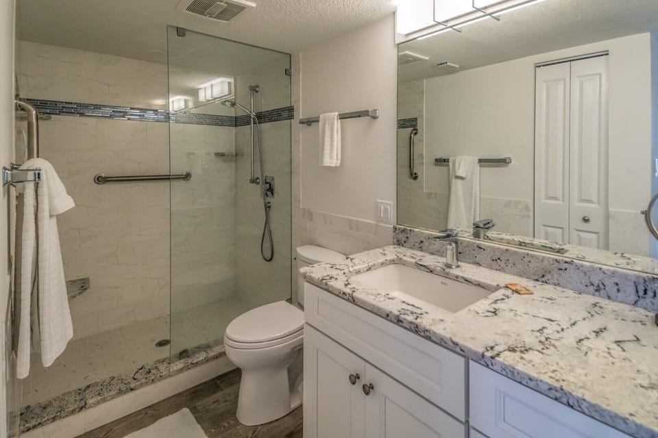 St. Augustine Oceanfront Rentals Master Ensuite Bath