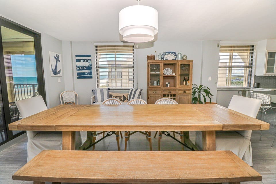 Views of Intracoastal and Ocean From Dining Room