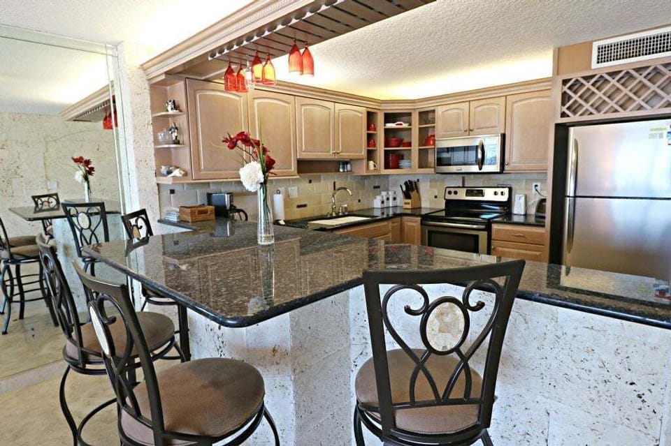 St Augustine Oceanfront Condos kitchen