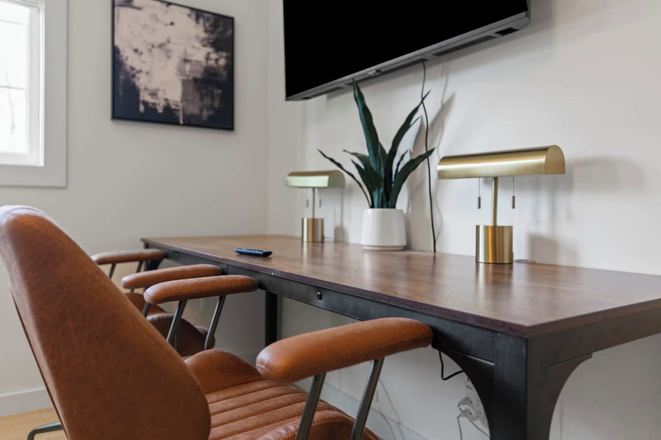 A quiet, comfortable spot to your check emails, your plan the day, or simply enjoy a moment of calm.