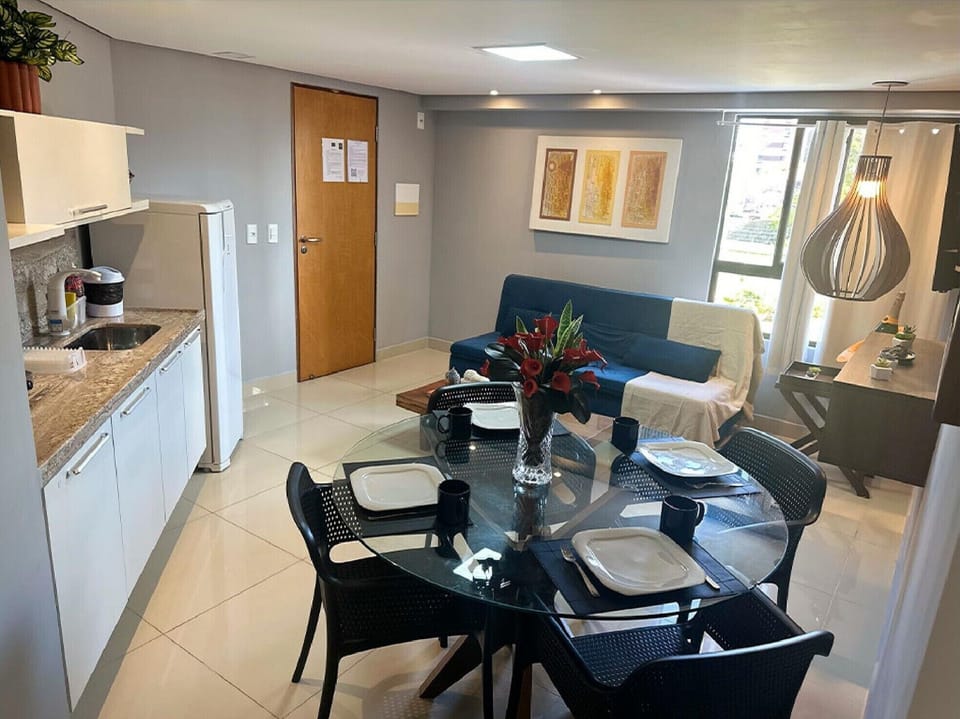 Family Apartment, Non Smoking, Pool View | Private kitchen | Espresso maker, electric kettle